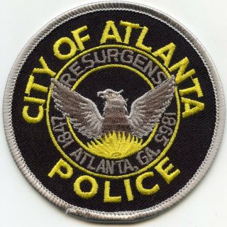 Atlanta Georgia Ga 10 Police Patches Police Patch