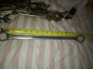 Vintage Craftsman Dual Box End Wrench 1 - 1/8  & 1 - 5/16  12 Point Usa.