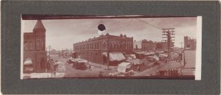 Cabinet Card Photo Of Early Street Scene In Kansas City Missouri 1880 - 90s