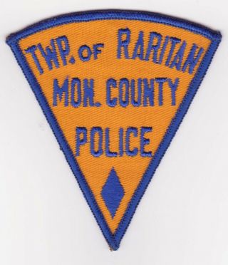 Nj Police Patch - Township Of Raritan Police Nj - Defunct