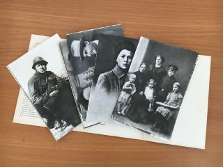 Set Of 12 Photo Cards Russian Soviet Children 