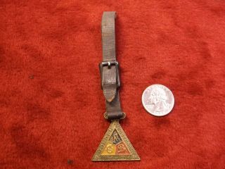 2 Of 11,  Rare Antique 1914 Golden Anniversary Watch Fob " Knights Of Pythias "