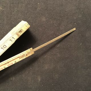 Vintage Lufkin No.  X46 Wood Folding Carpenter Rule With Brass 6 