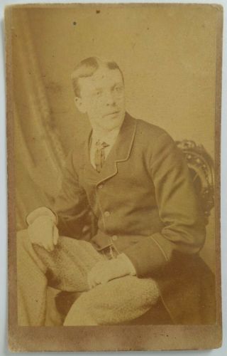 C.  1870 Cdv / Cabinet Photo - A Young David Jackson In Ireland - Hong Kong Bank
