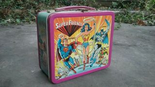 Friends Lunchbox Vintage Superman Batman Wonder Woman