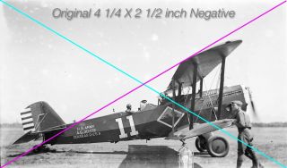 Negative 4 1/4 X 2 1/2 Inch Pre - War Vintage Us Air Force Douglas 0 - 25a