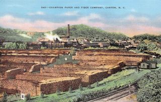 C22 - 5147,  Champion Paper And Fiber Company,  Canton,  Nc. ,  Postcard.