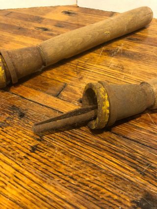 Atkins No.  8 Crosscut Saw Handle 2 Man Two Timber Lumber Antique Pair Vintage 2
