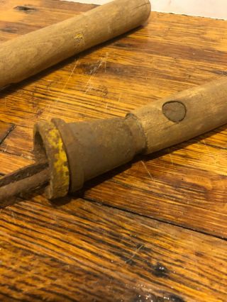 Atkins No.  8 Crosscut Saw Handle 2 Man Two Timber Lumber Antique Pair Vintage 3