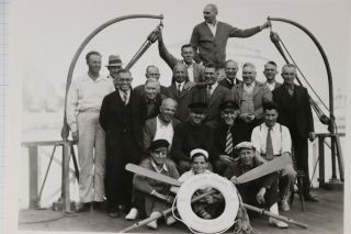 Catalina Island Yacht Club Group Photo Good Old Boys Man Captain Photograph Pier