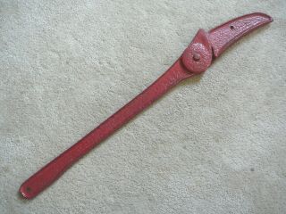 Rein Leitzke Solid Handle Unmkd Antique Cast Iron Barbed Wire Fence Stretcher