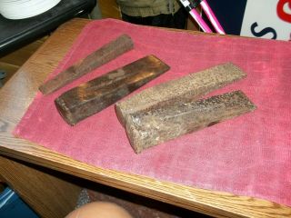 4 - Vintage Wedge Wood Splitting Maul Tools
