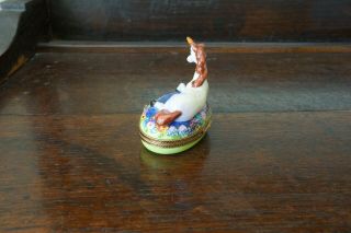 Limoges box,  white Unicorn,  peint main,  lovely pre - owned 4