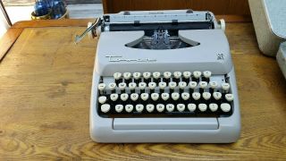 Vintage Tower Tabulator Typewriter With Case Repair