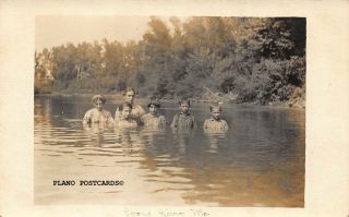 Grand River,  Missouri " Swimming In The River - Early 1900 