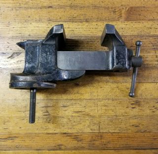 Antique Bench Vise & Anvil • Stanley Sweetheart 776 Machinist Blacksmith Tools☆