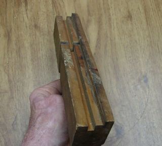 Antique Unbranded Wood Body Molding Plane,  9 - 1/2 