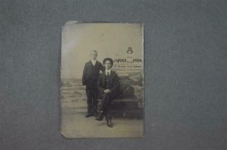 Vintage Tintype Photo Men In Arms Cliff House San Francisco Gay Interest 975019