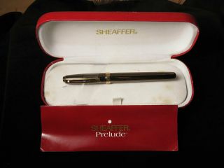Sheaffer Prelude Brown Fountain Pen (a Few Scratches) In Case