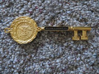 William H.  Hudnut 111 Key To The City,  Seal Of The City Of Indianapolis Indiana