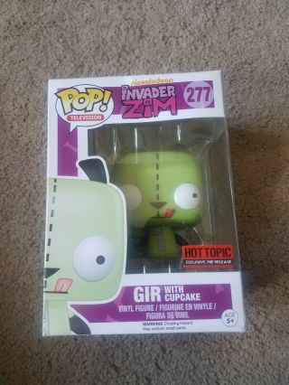Funko Pop Television Invader Zim - Gir With Cupcake Hot Topic 277