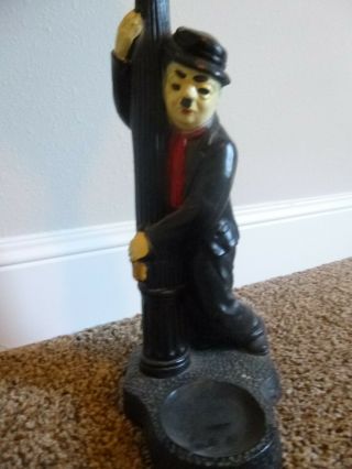 Vintage 21 " Charlie Chaplin Table Lamp Drunk Man Light Post.