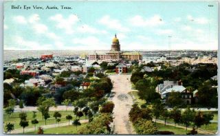 Vintage Austin,  Texas Postcard " Bird 