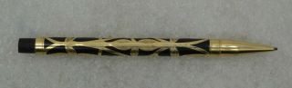 1920;s 14k Gold Filled Overlay & Hard Rubber Mechanical Pencil