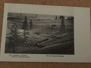 The Cemetery,  Kingston,  Norfolk Island Series 42.  Publ.  Kerry,  Sydney