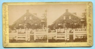 Civil War Gettysburg Battlefield Mumper Stereoview General Lee’s Headquarters