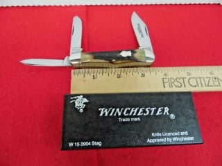 1990s Winchester Usa Stag Whittler 3904