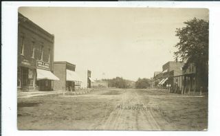 Melbourne Ia Iowa Rppc Postcard Dirt Main Street Posted 1913