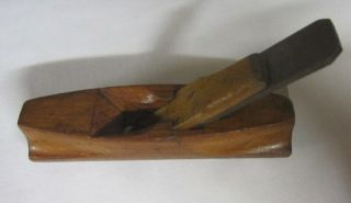 Vintage Old Tool Small Hand held Block Radius Plane 11.  5cm long Rare 100 yrs old 5