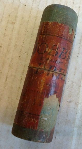 Vintage " Jobbers " Round Wooden Drill Bit Index 1/8 " - 1/4 " Sizes 11/2 " X51/4