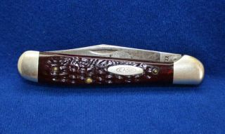 1965 - 69 Case Xx U.  S.  A.  6249 Two Blade Dark Redbone Copperhead Pocket Knife