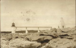 Port Clyde Me Lighthouse C1910 Real Photo Postcard 3