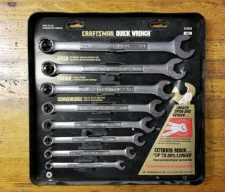 Craftsman V Wrenches • Vintage Open Box End Wrench Mechanic Automotive Set ☆usa