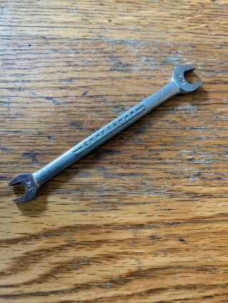 Vintage Craftsman Tools Sae Open End Wrench 1/4 " X 5/16 " - V - Series Usa Tool