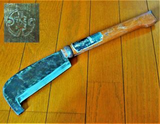 Japanese Antique Woodworking Tool " Nata " Hatchet Ax Laminated Forged 135mm 長光