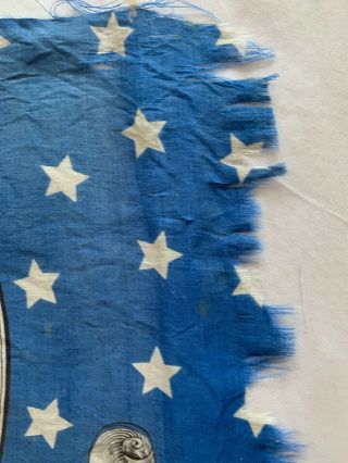 Rare Antique William Mckinley Campaign Banner Flag Bandana Political Portrait 6