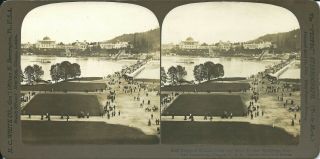 Rare 1905 Portland Lewis & Clark Exposition Stereoview - Buildings & Bridge