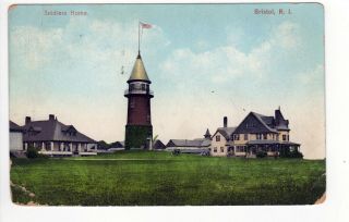 1908 Bristol Rhode Island Pc Postcard Ri Soldiers Home Rhode Island News