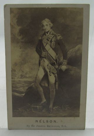 Horatio Nelson Antique 19th Century Navy Cdv Portrait Joshua Reynolds Caldesi