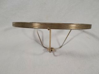 Vintage Brass Electric Under The Socket 8 Inch Shade Ring/gas Burner C1950s