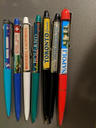 7 Vintage Float/floaty Pens