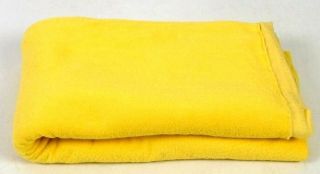Vtg Canary Yellow Terry Cloth Sewing Fabric Stretchy Clothing Fabric 64 " X 72 "