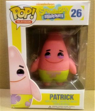Funko Pop Spongebob Squarepants Patrick Star (26) Retired Nickelodeon