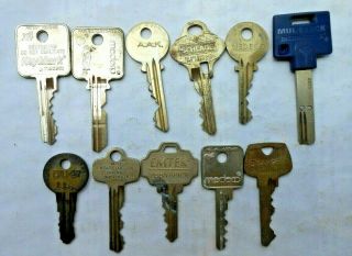 11high Security Keys Medeco,  Duo,  Best,  Emtek,  Sargent,  Mul - T - Lock,  Schlage