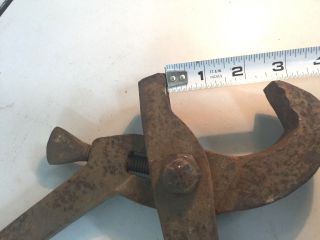 Vintage Antique Primitive Hand Forged Bolt Wrench Farm Tool Wagon Black Smith 4
