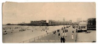 Atlantic City Jersey 1909 " Million Dollar Pier " - - Small - - Long Post Card View